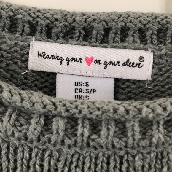 Dull Green/Turquoise Sweater - Picture 2 of 2